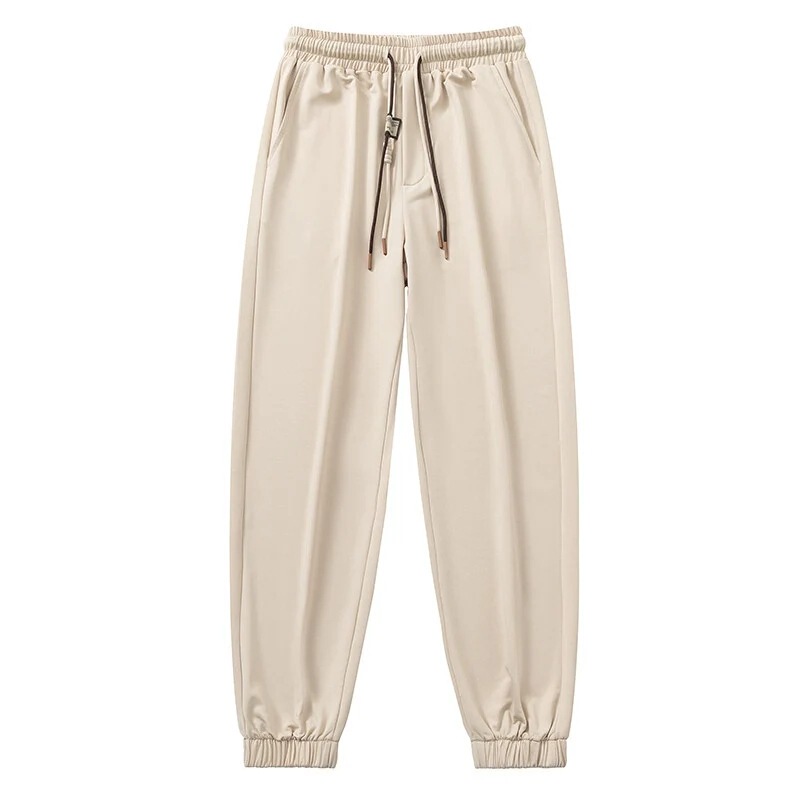 New Trendy Drawstring Thin Long Pants for Men, Cross-Border Jogging Pants, Sports Pants, Casual Pants, Standard Version, Available for Resale