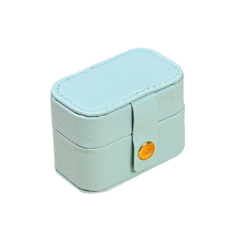 Mini caja de joyería portátil anillo de viaje pernos caja de almacenamiento inswind fuente transfronteriza fábrica al por mayor spot