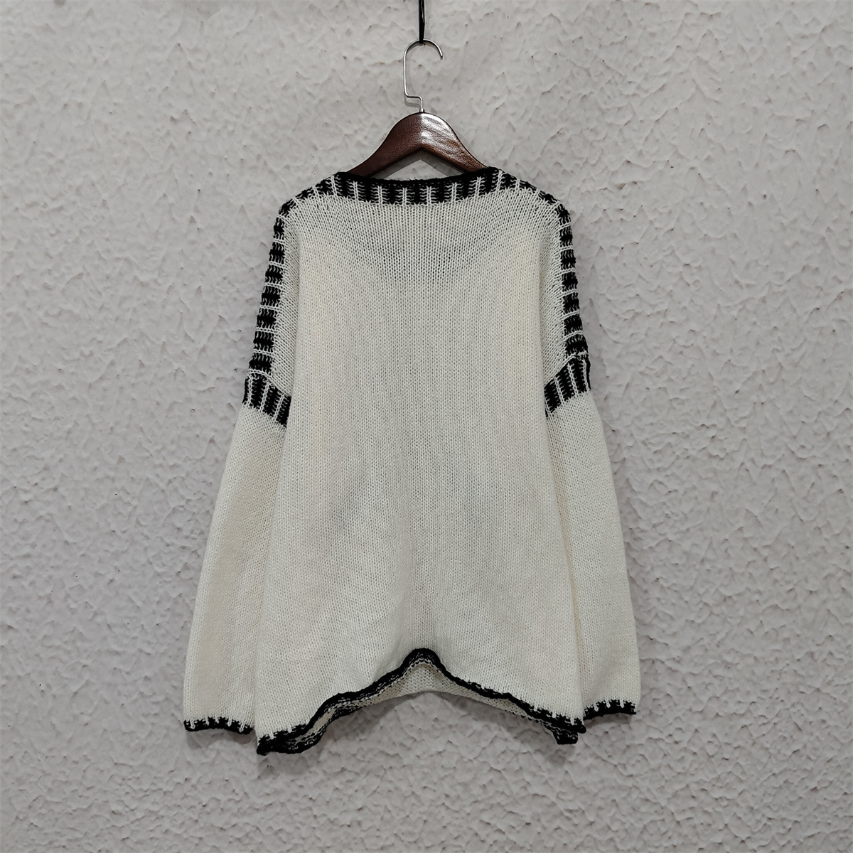 Women's Clothing Pullover Long Sleeved Casual Knitted Sweater_voghion.com