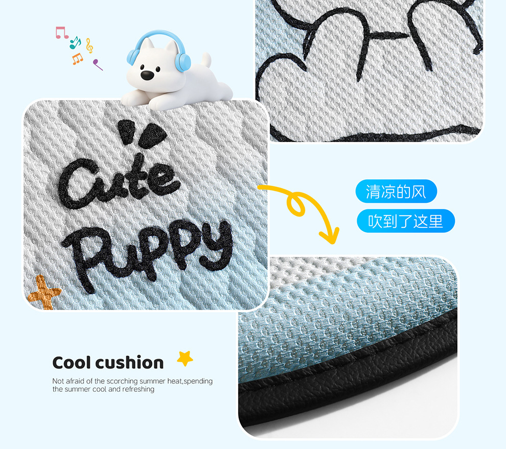 New Honeycomb Gel Cartoon Car Seat Cushion, Suitable for Office Seats, Furniture Seat Cushions, and Universal for All Seasons