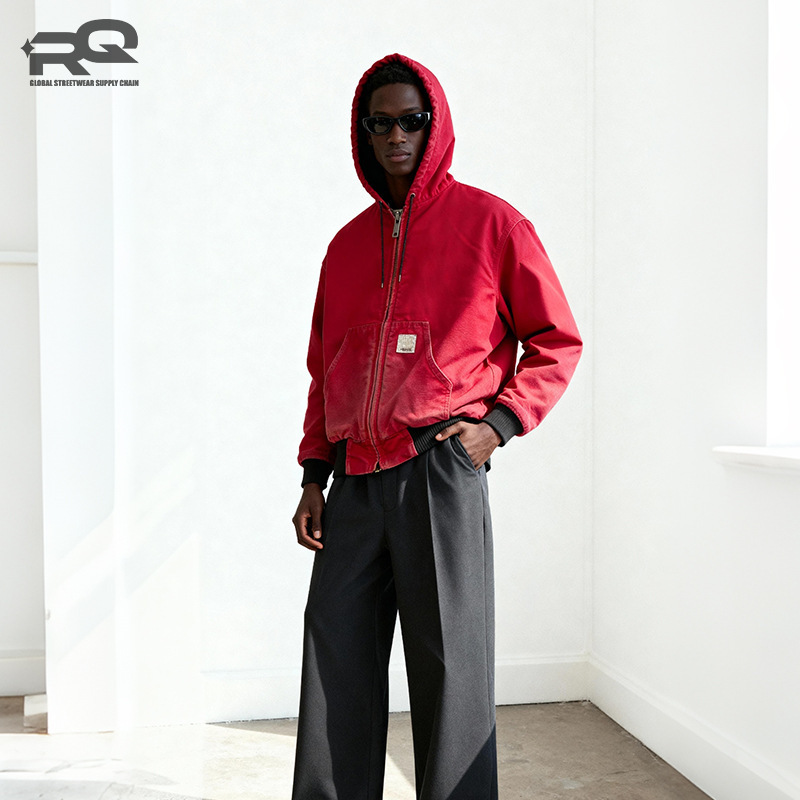 2024 Factory Men's Custom 90S Carhartt Style Jacket Men's Workwear Coat Thickened Vintage