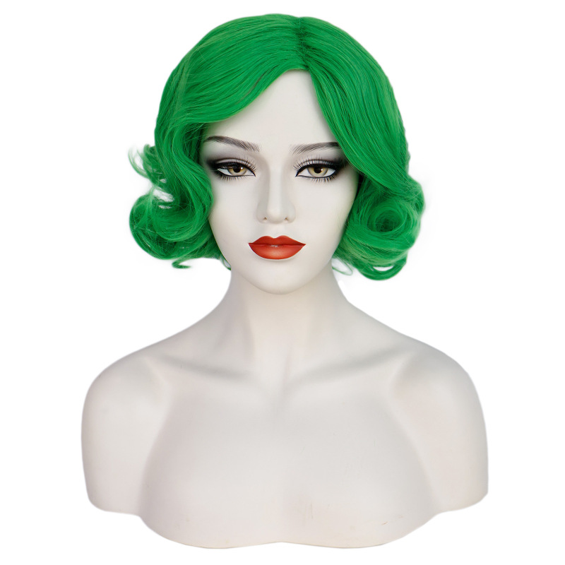 European and American Foreign Trade Wigs 1920S Retro Hand-Curled Water Wave Stage Party Chinese-Style Cheongsam Wig