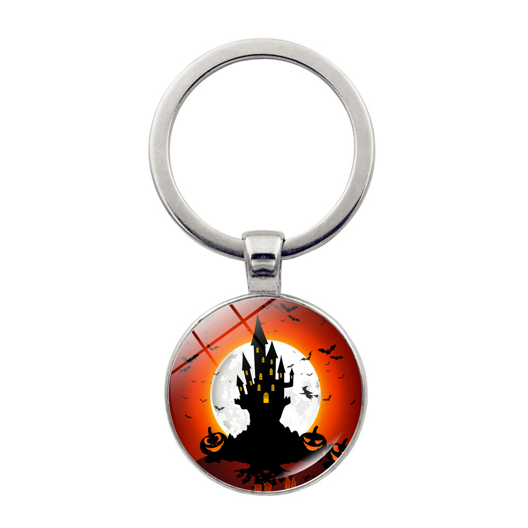 Halloween Pumpkin Keychain Time Jewel Pendant Bag Accessories_voghion.com