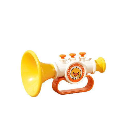 Yellow Little Duck Small Trumpet Children's Toy Blowing Music Baby Can Blow Mini Baby Trumpet Mouth Organ Dropshipping
