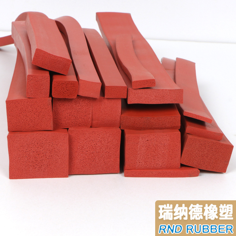 High temperature resistant single-sided glued silicone foam seal…