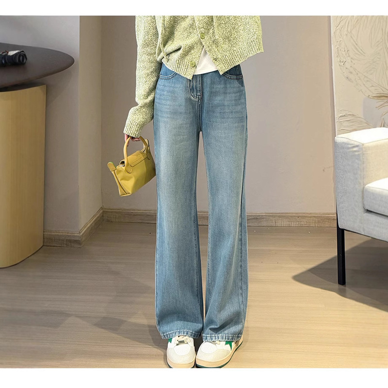 9528# Length 2 Edition Straight Leg Narrow Wide Leg Pants Lyocell Modal Dosing Jeans