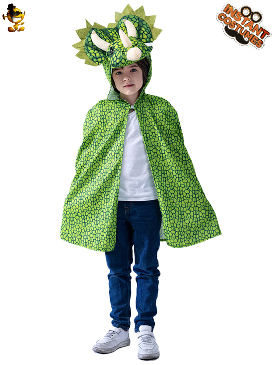 Halloween niños capa de dinosaurio vestido de fiesta espectáculo de escenario COS escenario transfronterizo distribución de comercio exterior al por mayor
