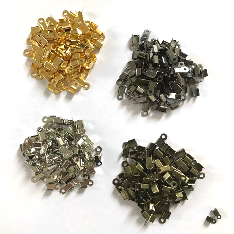 跨境新款貨源光面飾品小夾片 diy飾品配件龍蝦扣皮繩夾片材料批發