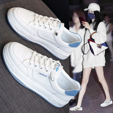 真皮小白鞋女爆款鞋2025春夏新款ins潮百搭厚底板鞋女休闲运动鞋