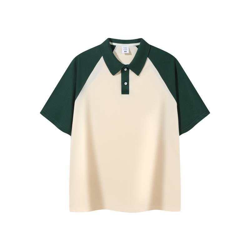 夏半袖poloシャツカスタム教育作業服幼稚園教師園服折り襟tシャツ工衣印ロゴ|undefined