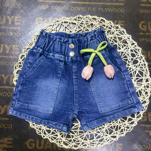 Trendy Girls' Pants 2025 Korean Style Baby Thin Outerwear Hot Pants Children's Shorts Summer Children's Clothing Cross-Border Wholesale
