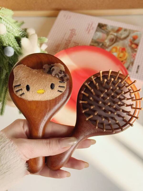 檀木エアバッグ櫛のエアクッションがふわふわしています。女の子専用のエアクッションがふわふわしています。|undefined