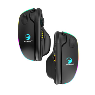Honcamswitch2 Gaming Mouse Left and Right Handle Mouse Switch2 Luminous Mouse Stand 2 Pack
