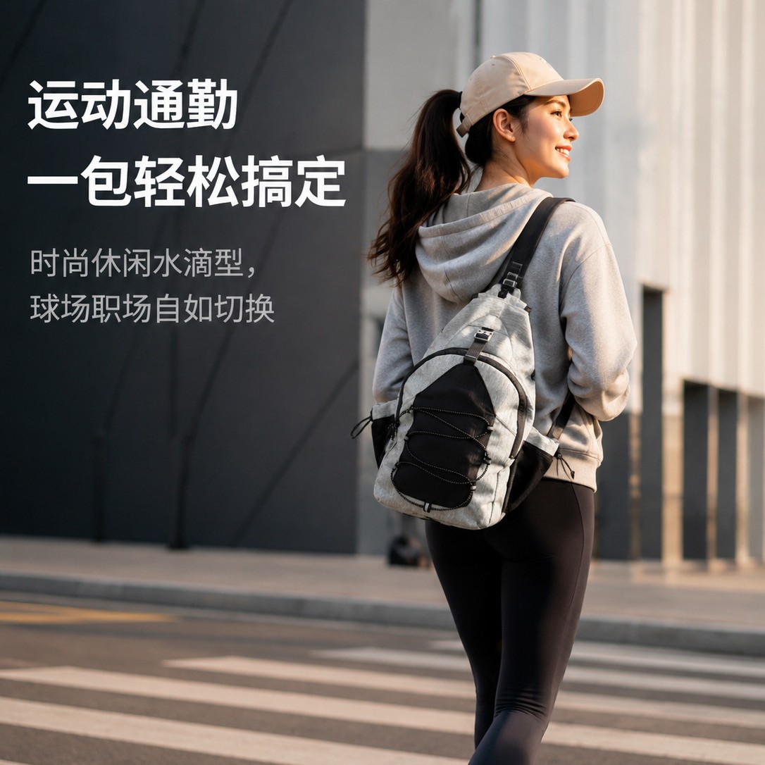 Direct from the factory: Pickleball bag, outdoor sports shoulder bag, tennis bag, multi-functional crossbody bag, large-capacity racket bag