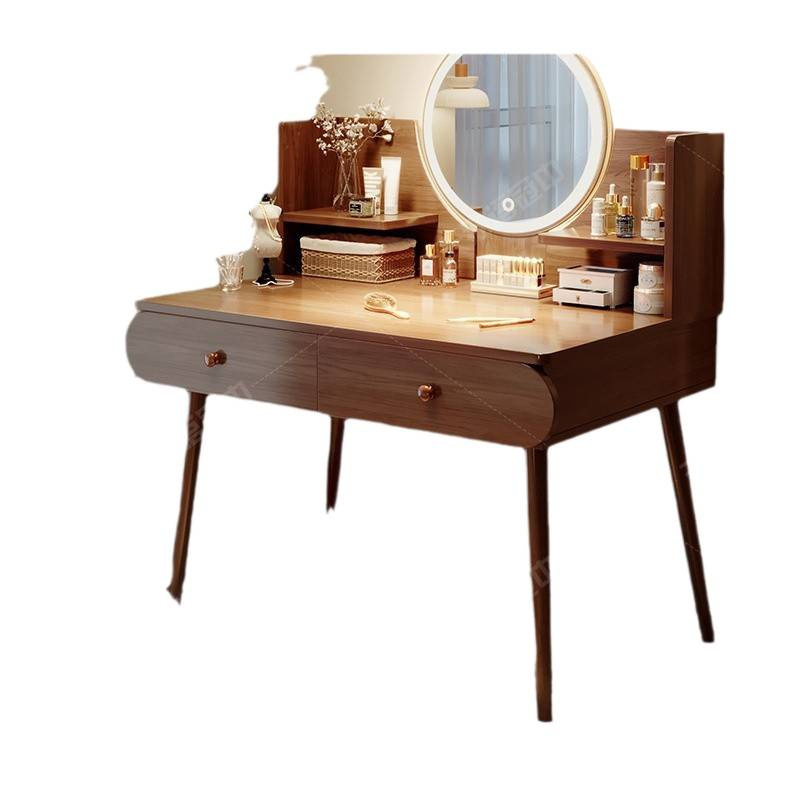 Comodador moderno dormitorio simple mesa de maquillaje 2025 nueva mesa de maquillaje de lujo ligera pequeña mesa de dormitorio principal