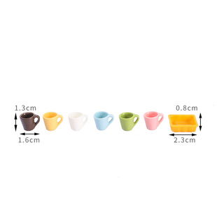Six-color Cup Moss micro landscape decoration resin jewelry DIY material plate wholesale
