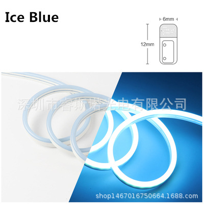 5V12V24V luz de neón con LED barra de luz de silicona una luz un corte 6*12 publicidad estilo impermeable color