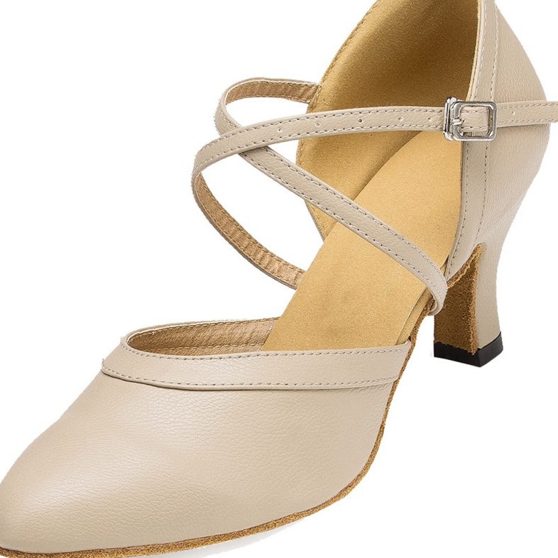 Zapatos de baile latinos verdaderos zapatos de baile modernos de tacones altos de baile de baile de baile de baile suave un cabello