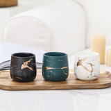 Мраморный заварочный чайник, чайный сервиз, комплект для домашнего использования, высококачественный керамический чай, чайная чашка, легкий роскошный стиль