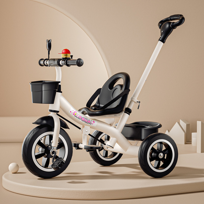 푸시 핸들이 있는 티타늄 중공 휠이 있는 흰색 상단 ₴₸