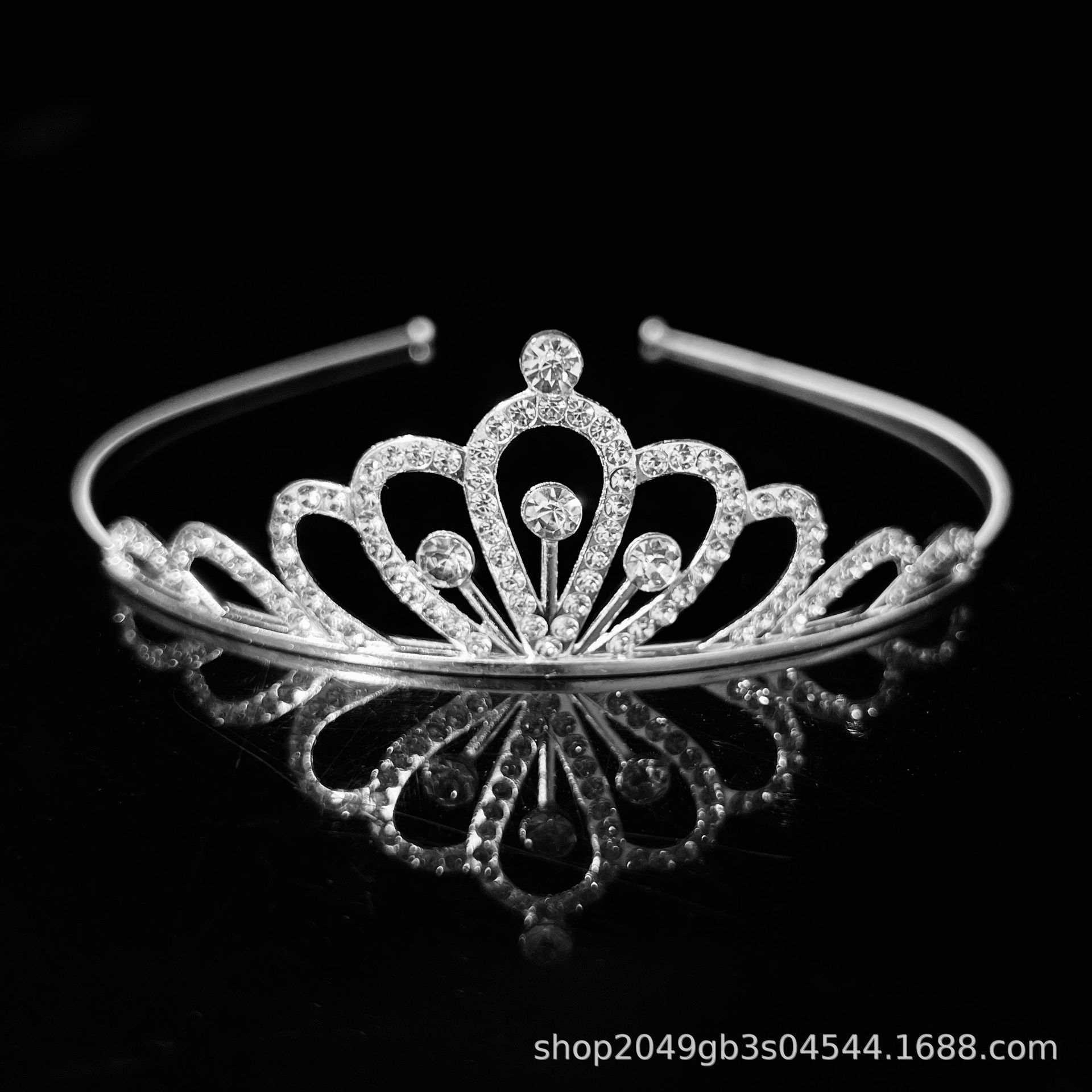 Niños corona tocado de cabello de adultos danza espectáculo de escenario de cristal de diamante niñas para anfitriones de bebés