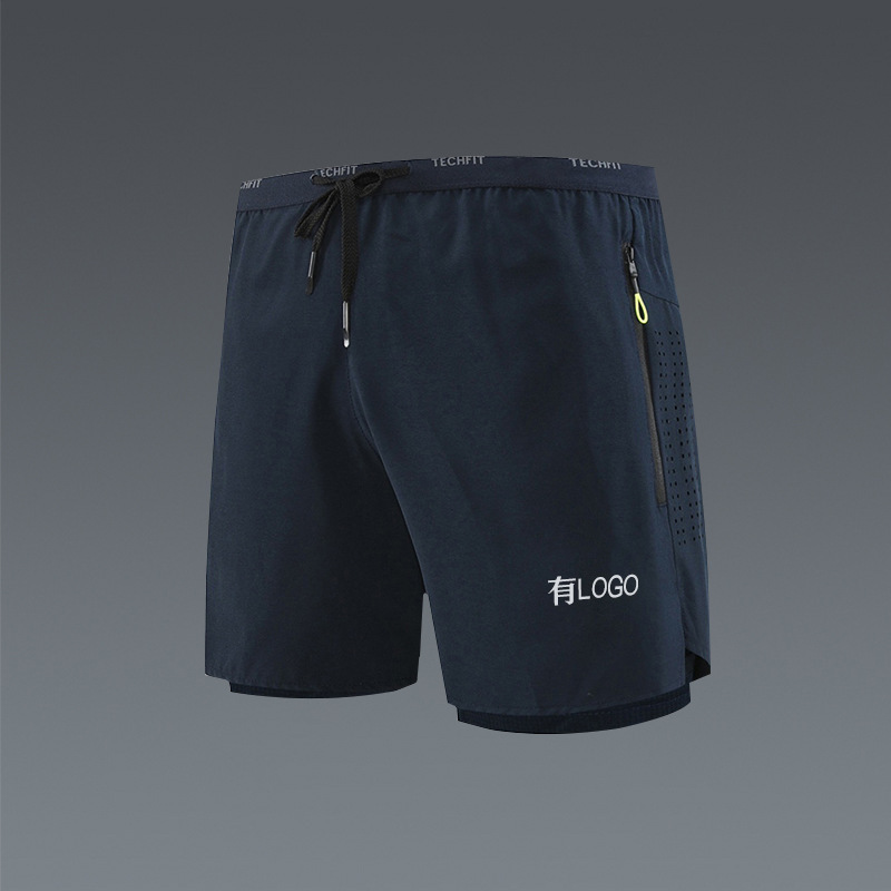 Brand Bulk in stock Ice Silk Quick-drying Sports Running Shorts Men's Summer Liner Basketball Fitness Three-point Pants Trendy