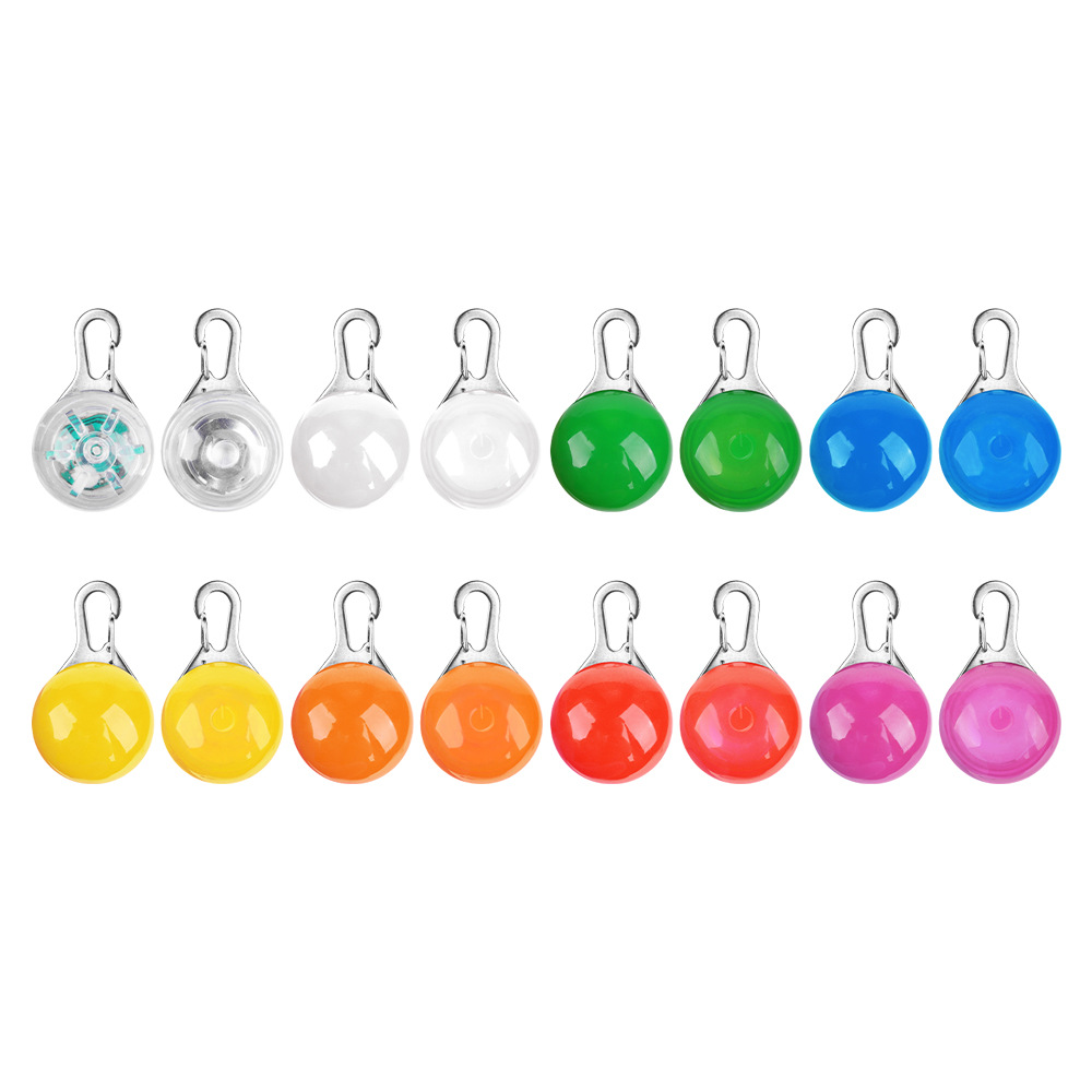 Colgante LED para mascotas impermeable ajustable para perros nocturnos paseando perros anti-perdida lámpara luminosa intermitente señal de advertencia