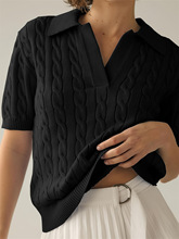 O 79987 Summer Knit Polo Shirt �ļ���֯�� ŷ���羳����ѷ