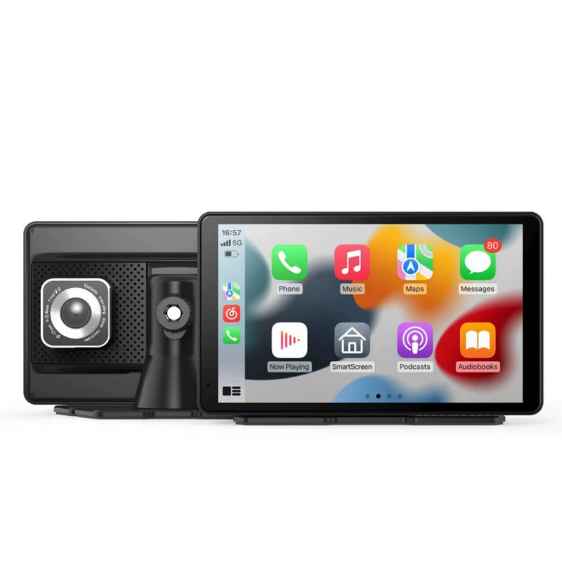 7-дюймовое 9-дюймовое беспроводное CarPlay автомобильное смарт-экран до и после двойной записи видеорегистратор Android Auto мобильный телефон запись экрана