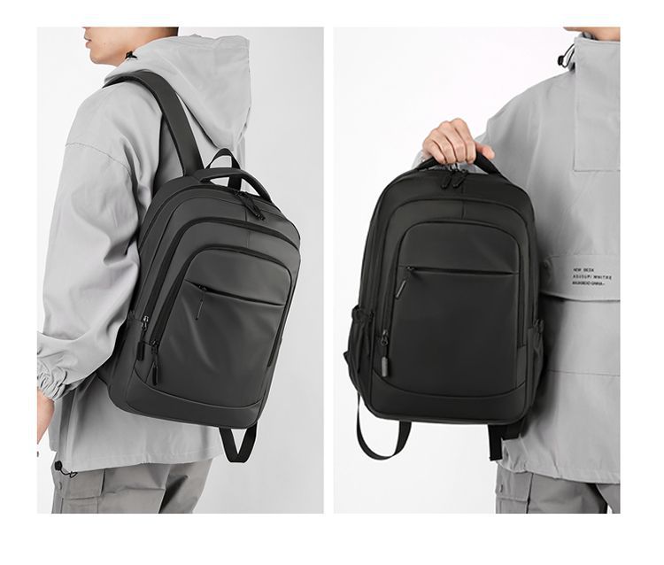 2024 New Korean version men's backpack, large capacity, simple commuting computer bag, junior high school and senior high school schoolbag, cross-border undefined