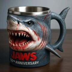 新品起爆Jaws50thアニバーサリーmugオオサンショウウオ50周年記念カップ樹脂マグカップ