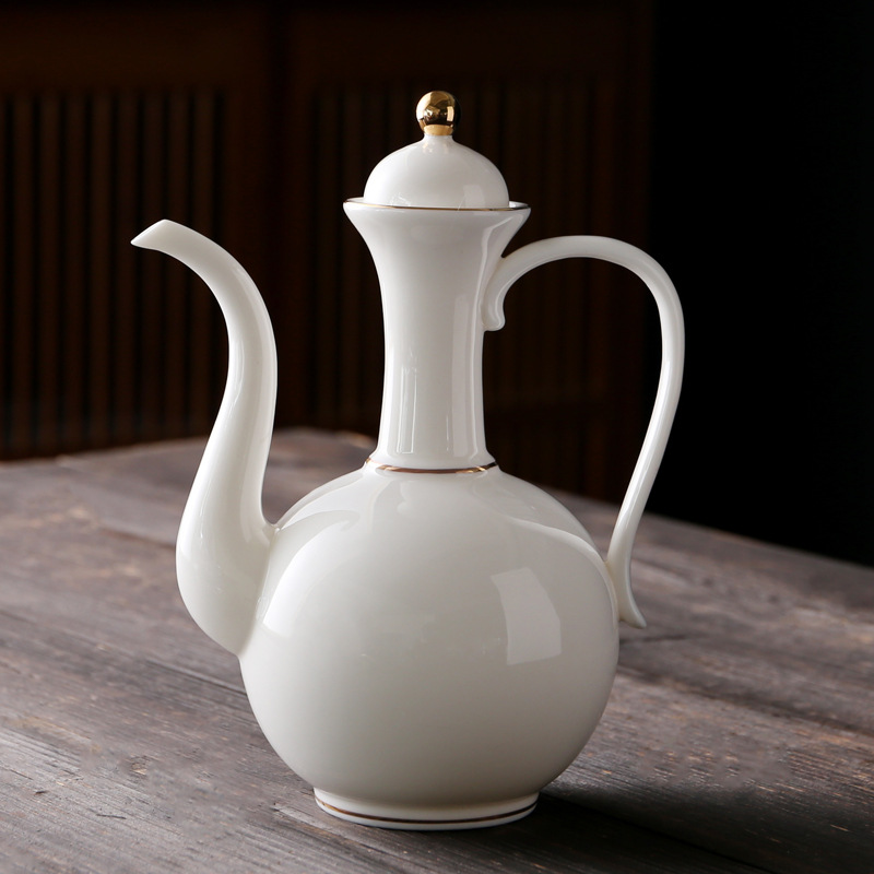 Ceramic pocket flask for home use
