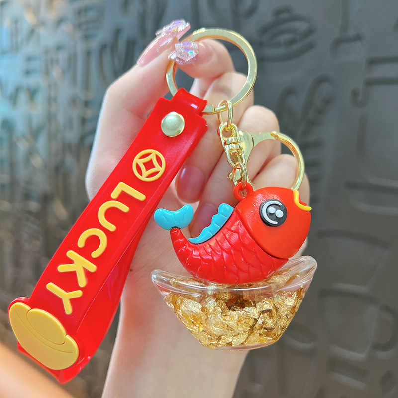 2024 nuevo Dragón año llavero nacional moda colgante Zodiaco dragón año muñeca pareja mochila adornos pequeño regalo al por mayor
