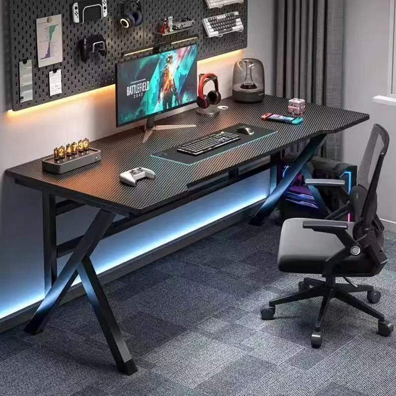 E-Sports Table, Carbon Fiber E-Sports Table, Complete Set of Computer Table and Chair Combination, Home Bedroom Double Table, Large Table, Gaming Table
