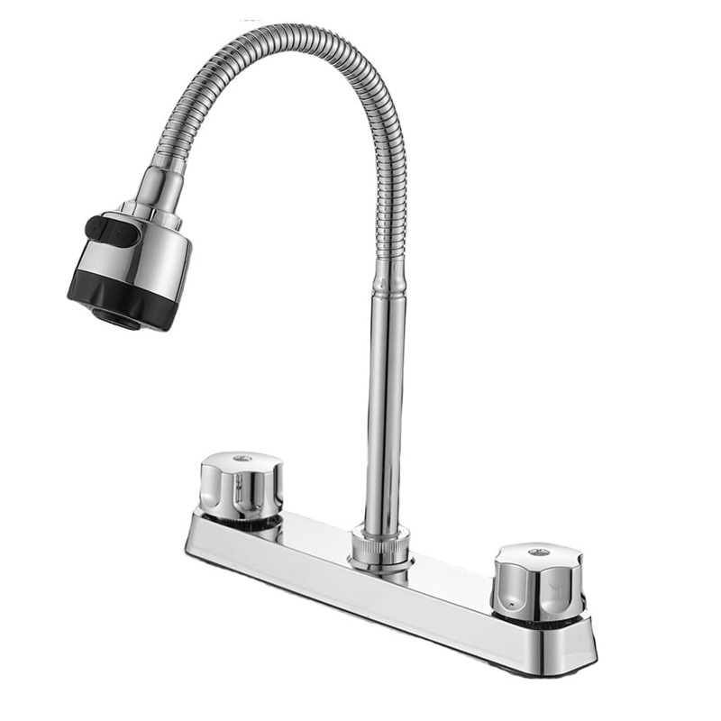 Grifos de agua fría y caliente transfronterizos sudamericanos porcelana de plástico de doble interfaz Grifos de RV