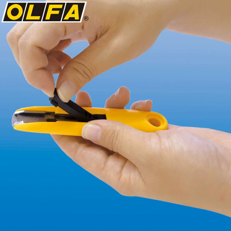 Складной резак OLFA Eliva SK-7 с автоматическим выдвижением, компактный и удобный рабочий нож, режущий нож, открывающий коробку нож