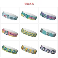 Hatsune Miku аниме спортивная впитывающая пот повязка для волос повязка на голову двумерная уличная баскетбольная беговая хип-хоп полотенце для волос аксессуары для волос