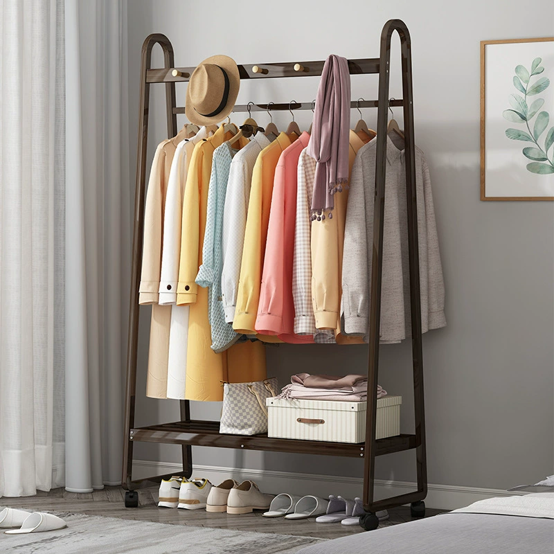 Вешалка напольная вешалка для спальни дома в помещении легкая Роскошная продвинутая Простая вешалка для одежды Мобильная вешалка для одежды