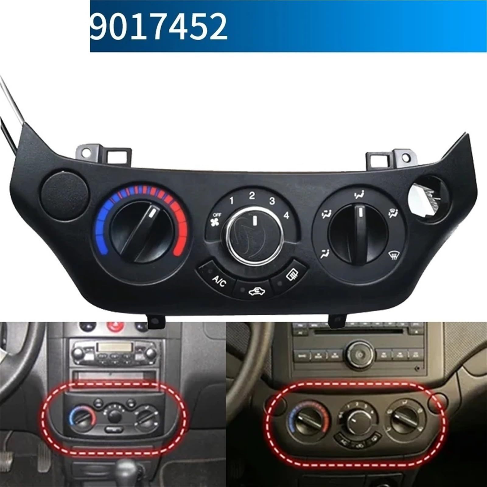 9017452 96437334 96437339 3017452 95299084 Air Conditioning Panel Suitable for Chevrolet
