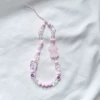 Fuchsia three dimensional chain, with little bears