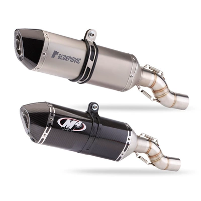 Benelli TRK 502X domestic special: Motorcycle exhaust pipe