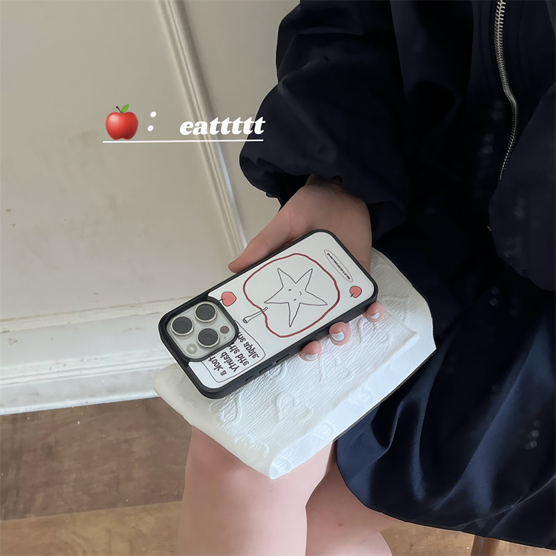 Creative ins Cherry Star Illustrator Funda para teléfono iphone15 16ProMax Files 13/14 Apple 16