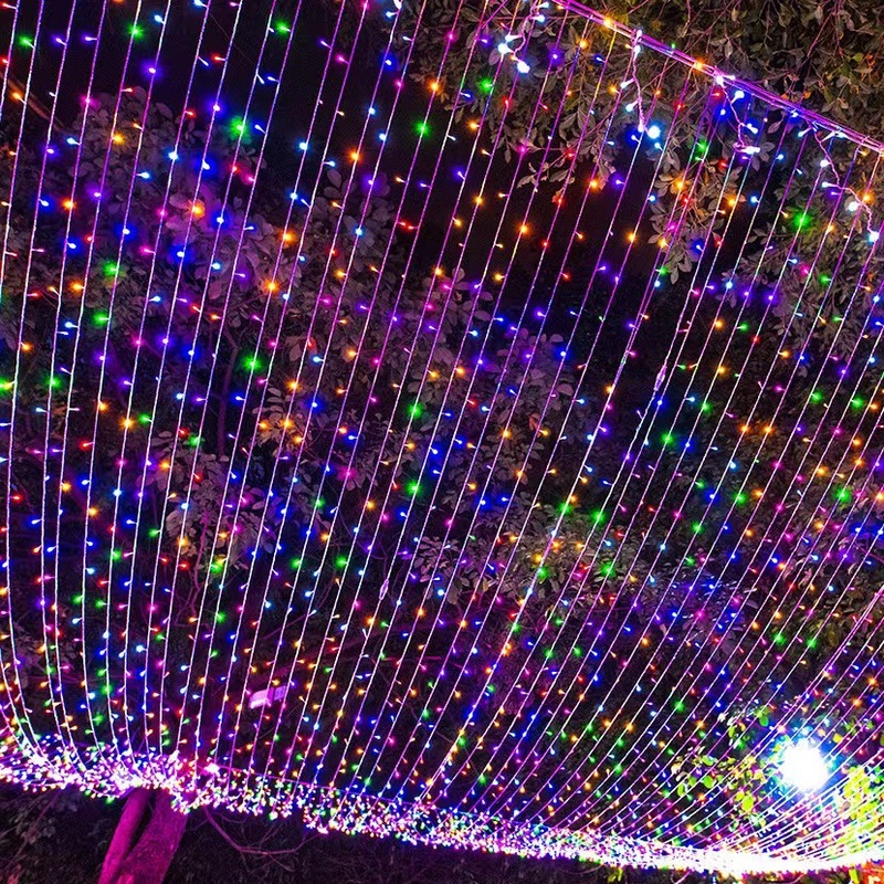 LED満天星小閃長長屋外防水灯列クリスマスキャンプ出店雰囲気装飾灯低圧美規|undefined