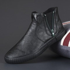 Flash step shoes for men 2024 spring new high-top trendy shoes canvas shoes men's casual shoes Korean version versatile men's trendy shoes