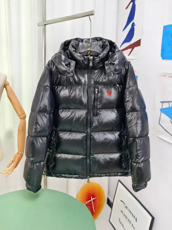 Polo Pony Embroidered down Jacket with Horse Embroidery, Winter Men's down Jacket