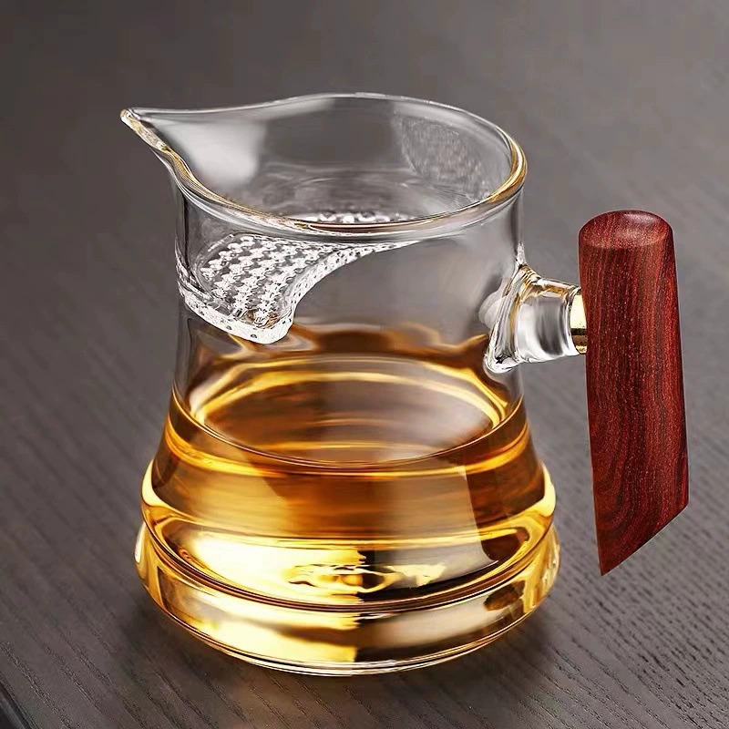 Glass filter, convenient tea set, tea cup, factory direct supply, increased thickness