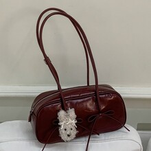 肩通棍手提蝴蝶蝴蝶结包包系腋下2025潮包韩小众波士新款女单提法