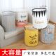 Nordic Household Dirty Clothes Basket Toy Storage Barrel Fabric Cotton and Linen Dirty Clothes Basket Large Foldable Waterproof Storage Basket