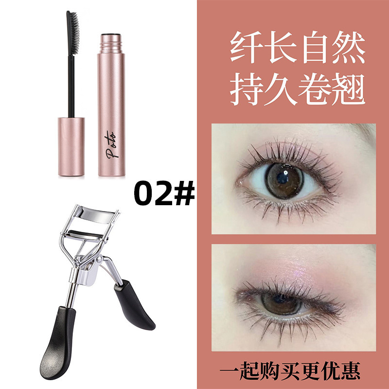 POTO rolo de maquillaje rolo de mascara impermeable, no se mancha, rolo denso, forma duradera, mascara mayorista image 10