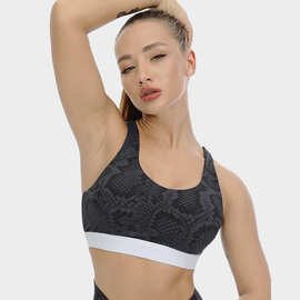 户外运动文胸 女瑜伽健身服 吊带镂空紧身衣 lulu瑜伽服 弹性内衣
